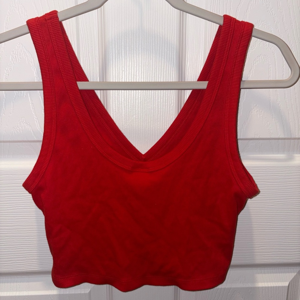 Red Crop Top - Picture 3 of 4